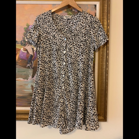 Show Me Your MuMu Dresses & Skirts - Show Me Your Mumu Leopard Mini Swing Dress